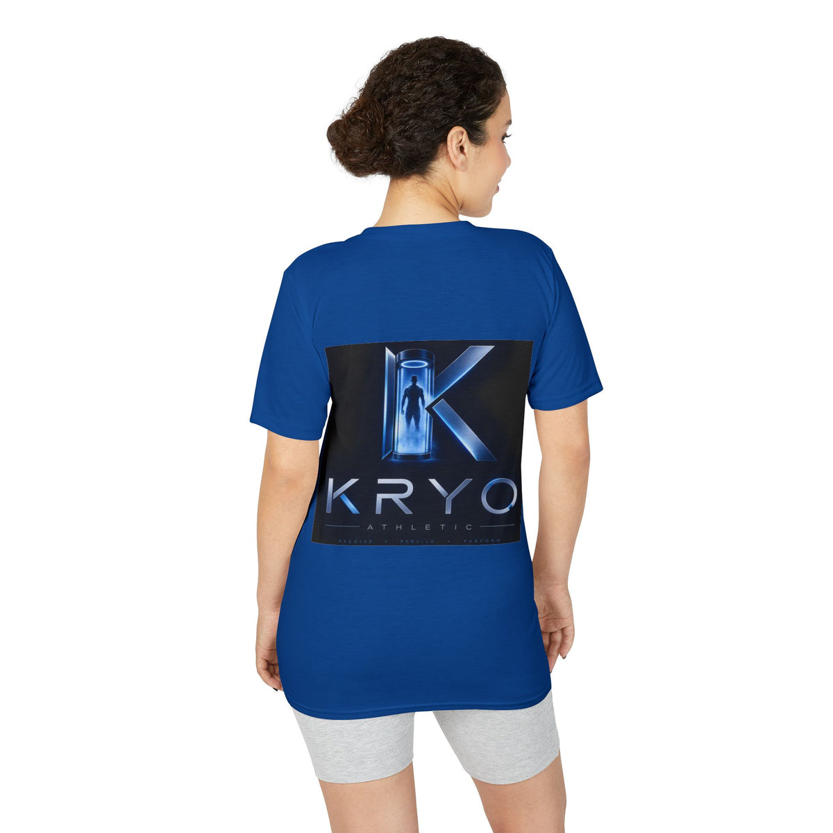 KRYO Logo Performance T‑Shirt — Futuristic Cryo Tech Graphic Tee