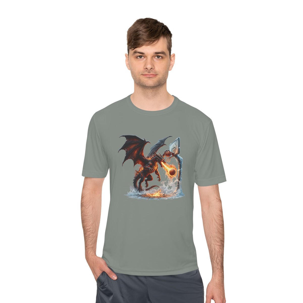 Dragon Basketball Tee — Fantasy Dragon Dunk Sports Shirt