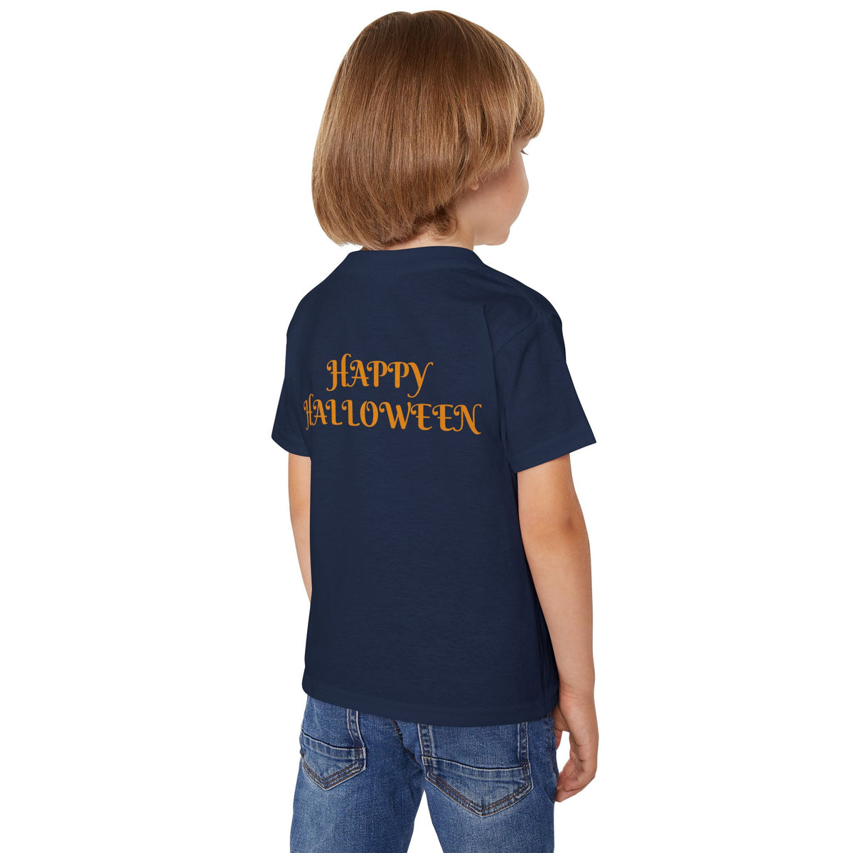 Toddler T‑Shirt — KRYO Cute Cartoon 'Trick or Treat' Halloween Tee (Happy Halloween on Back)