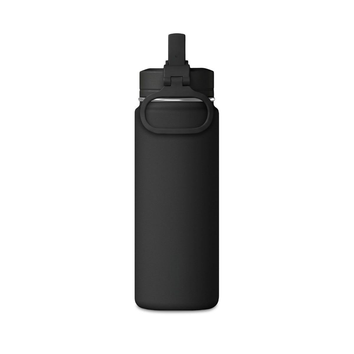 Kryo 20oz Mini Water Bottle — Minimal Metallic Square Stainless Straw Bottle