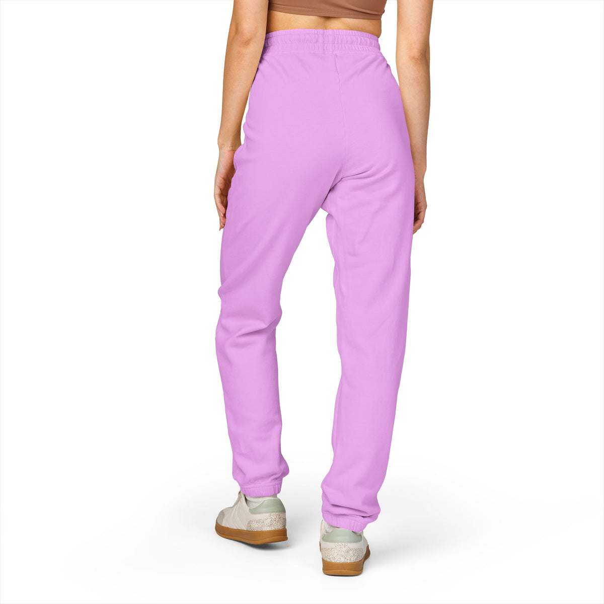 Kryo Graphic Patch Sweatpants — Relaxed Fleece Joggers with Blue Patch Art