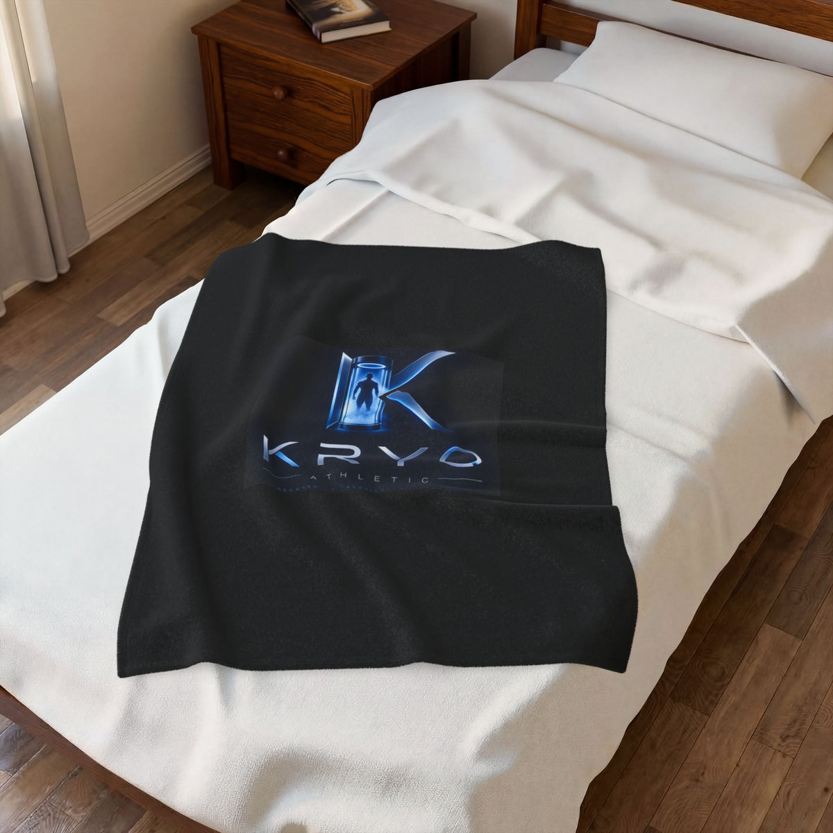 Velveteen Plush Blanket — Kryo Logo Cozy Throw