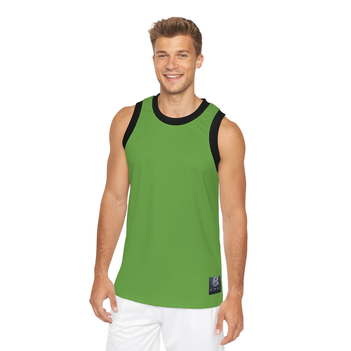 Green Basketball Jersey — Lightweight Athletic Team Tank