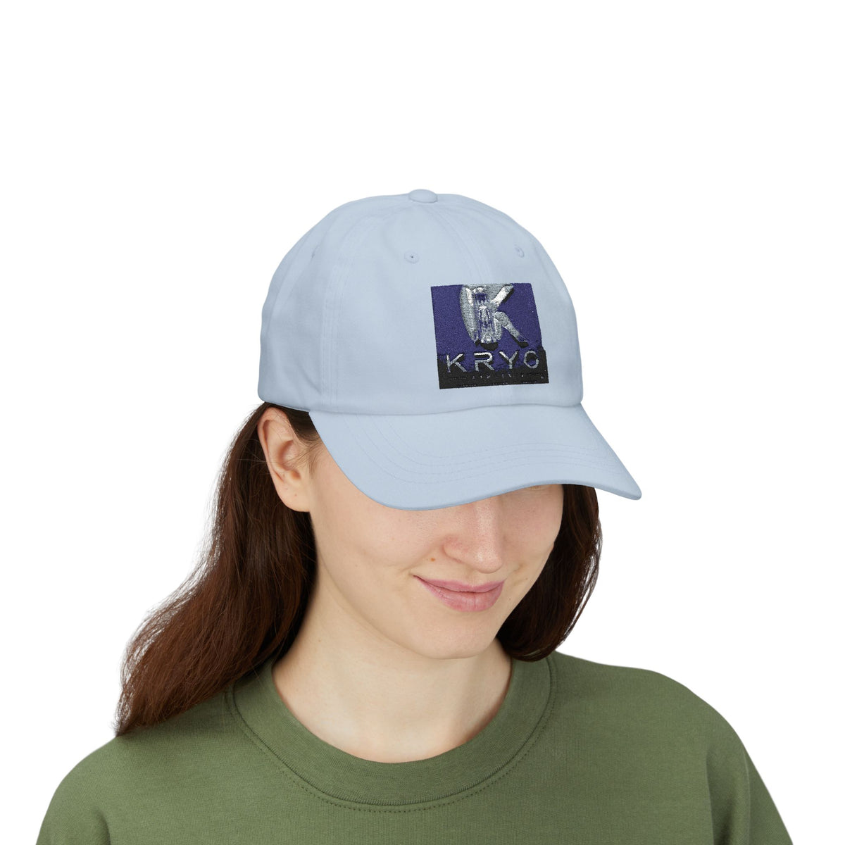 KRYO Logo Dad Cap - Embroidered White Baseball Hat