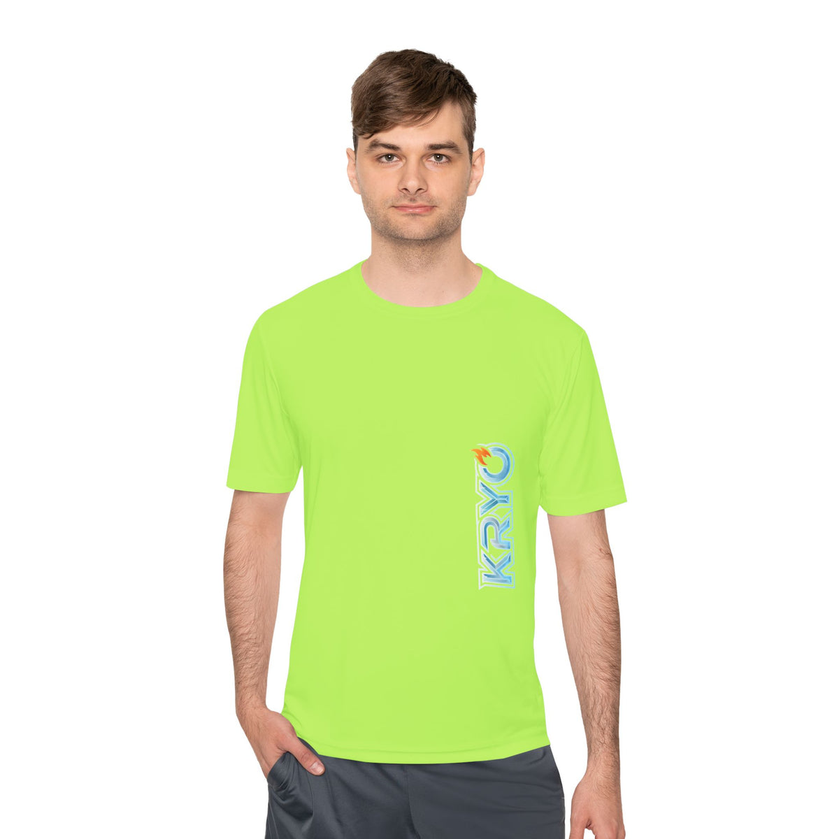 KRYO Workout Gear Vertical Logo Performance Tee