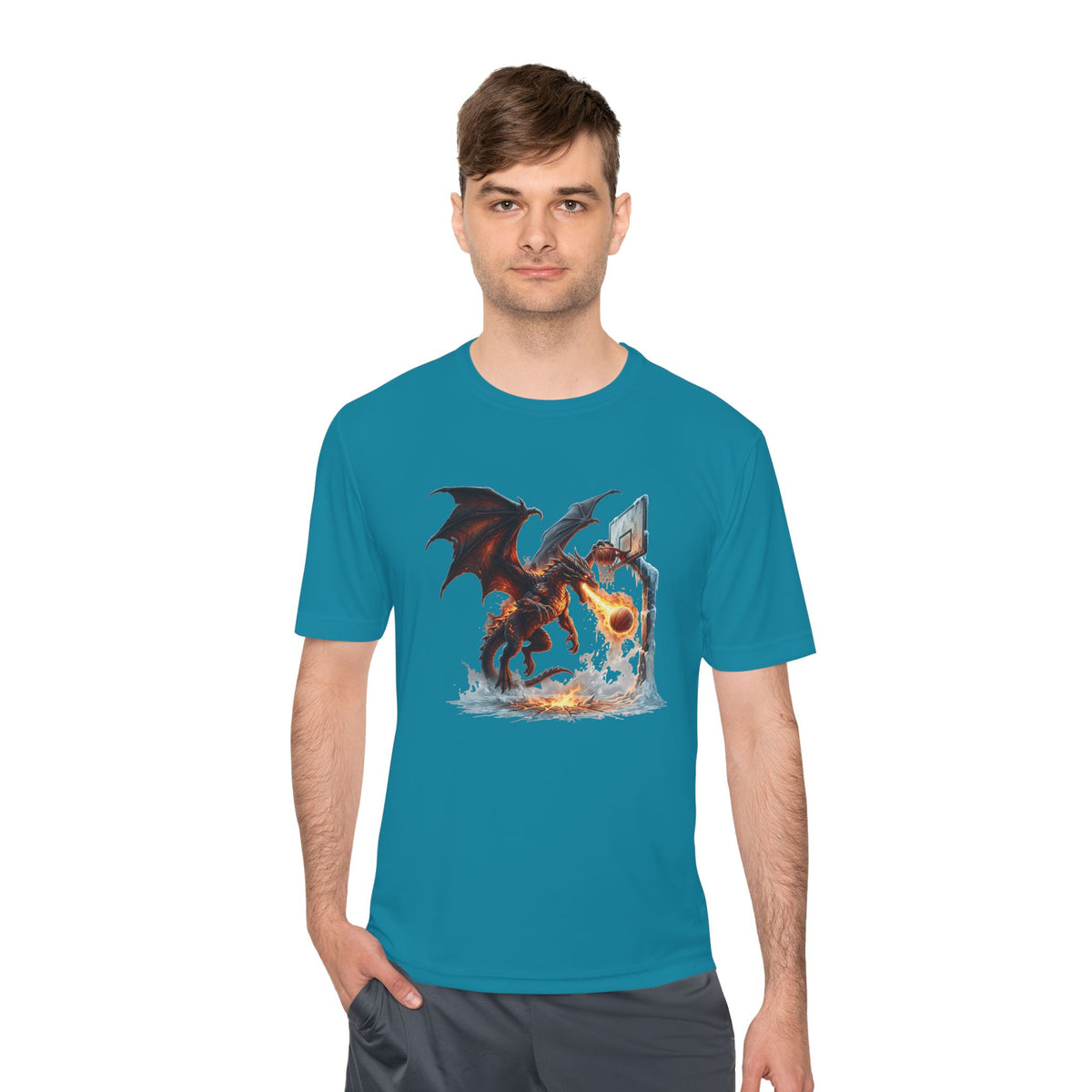 Dragon Basketball Tee — Fantasy Dragon Dunk Sports Shirt