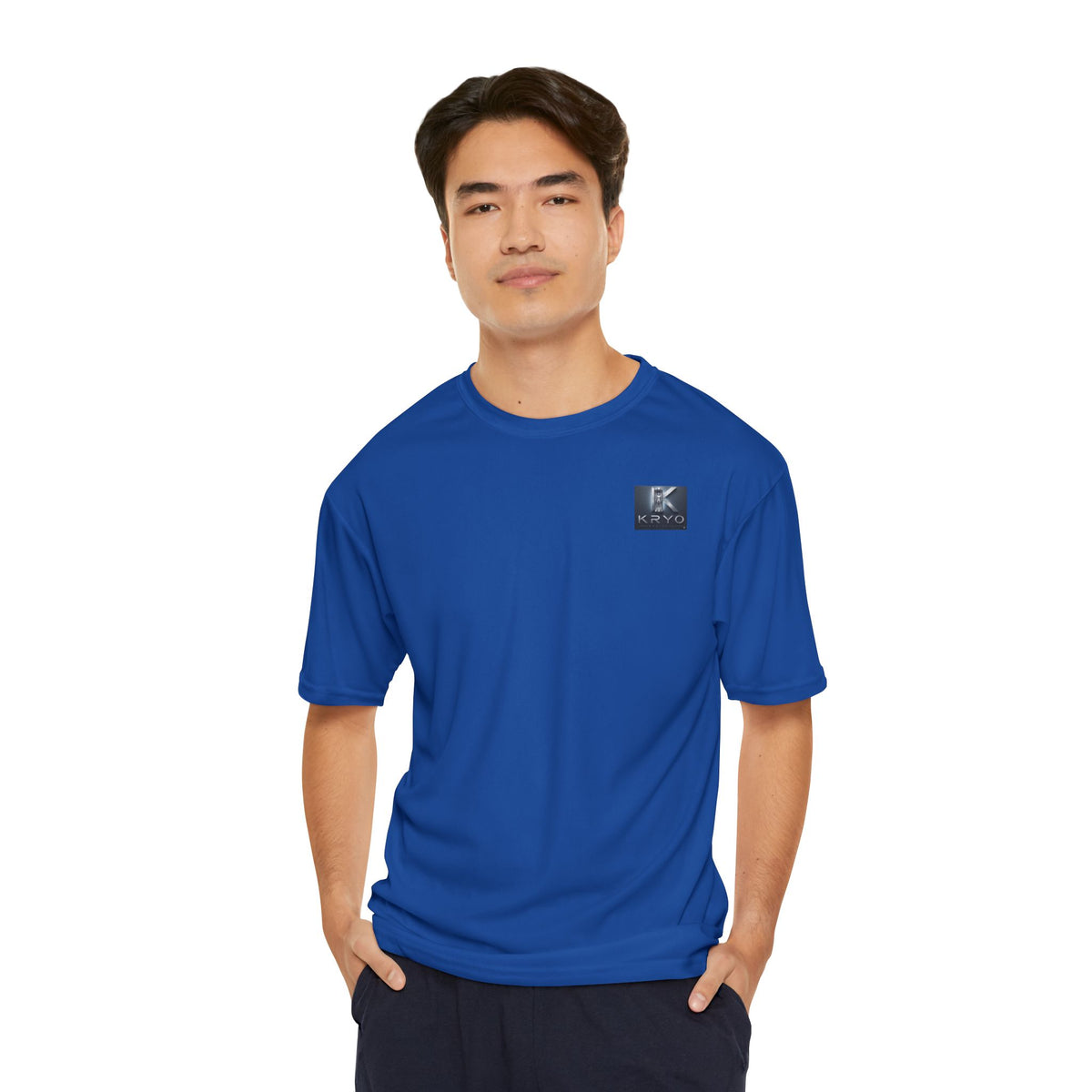 Skeleton Holding Basketball Performance Tee — Men's Athletic Shirt