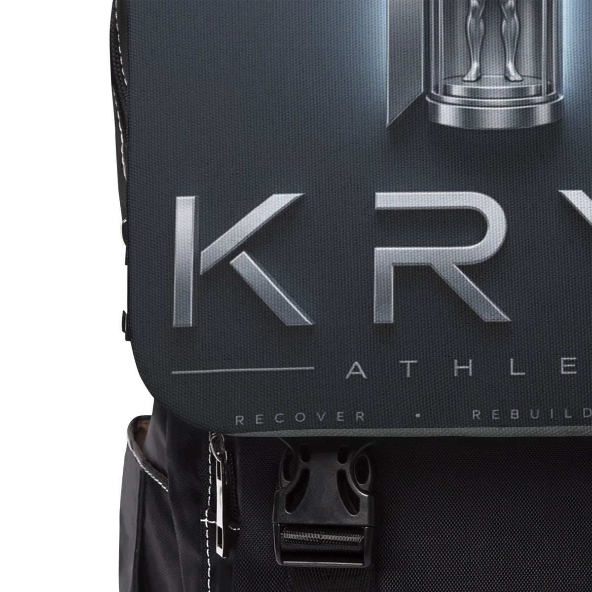 KRYO Athletic Logo Backpack — Cryogenic Futuristic Casual Daypack