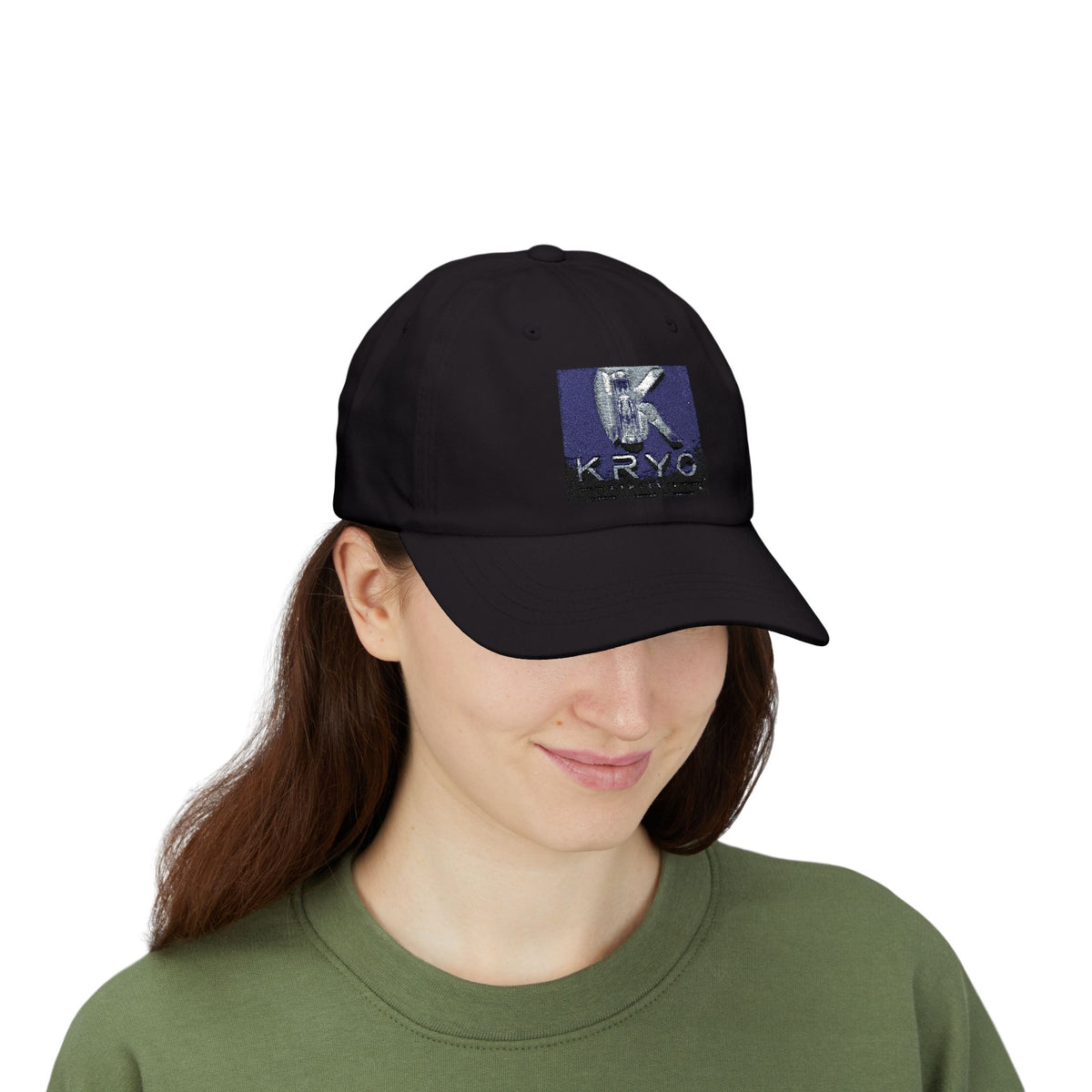 KRYO Logo Dad Cap - Embroidered White Baseball Hat