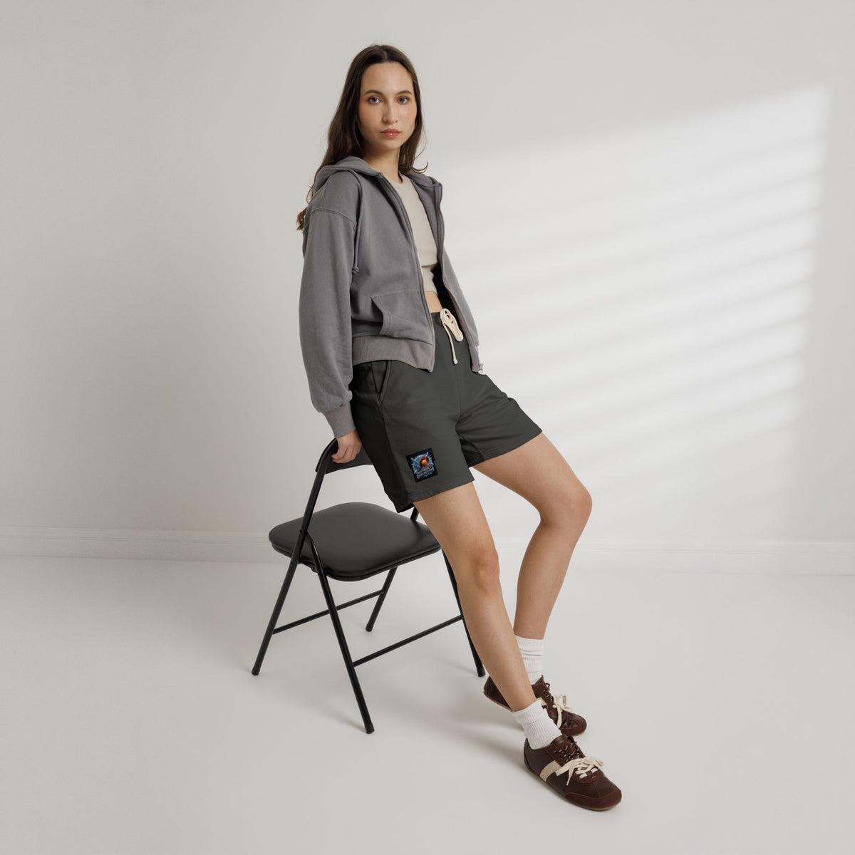 Kryo Paddleball Fleece Sweat Shorts — Vintage Sunrise Patch
