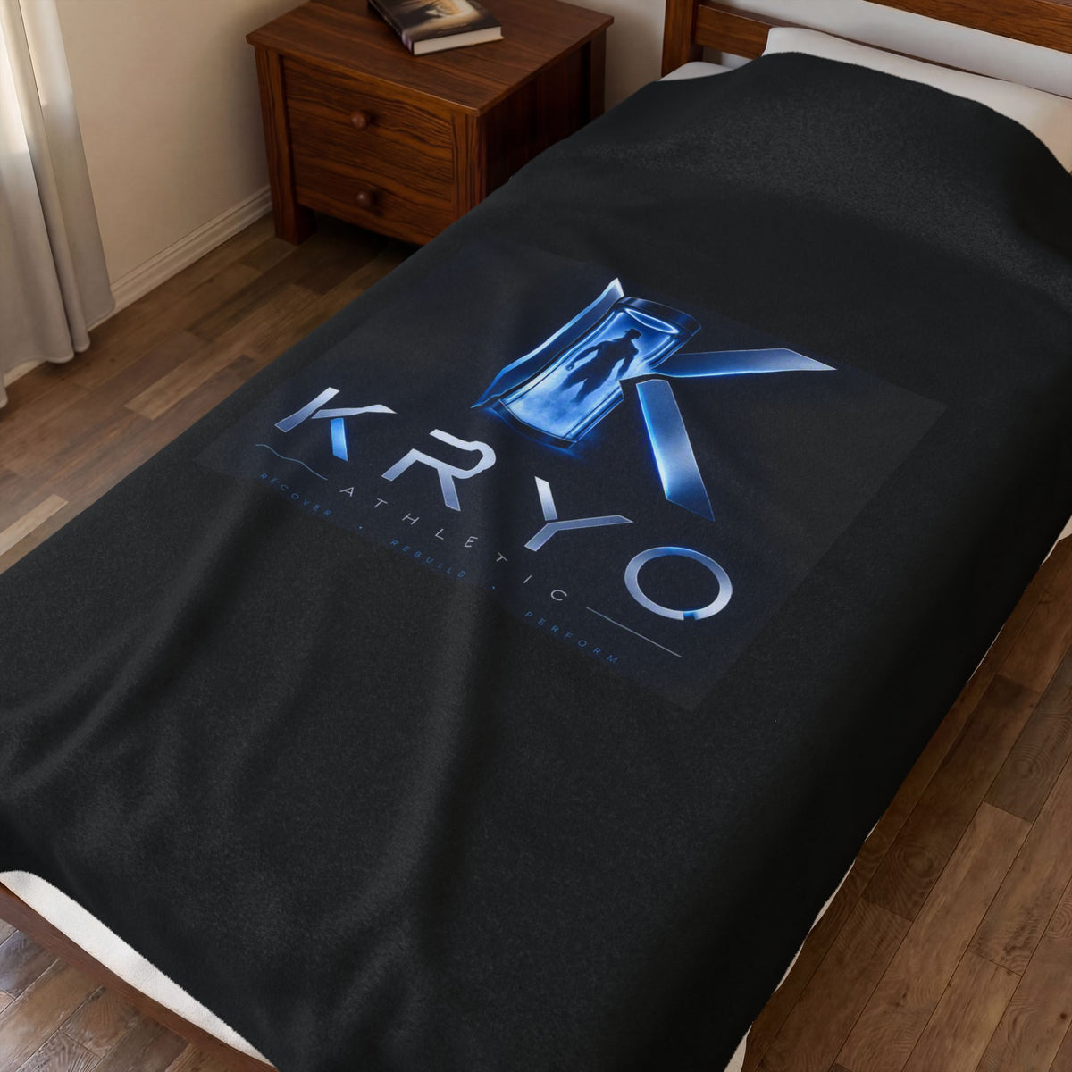 Velveteen Plush Blanket — Kryo Logo Cozy Throw