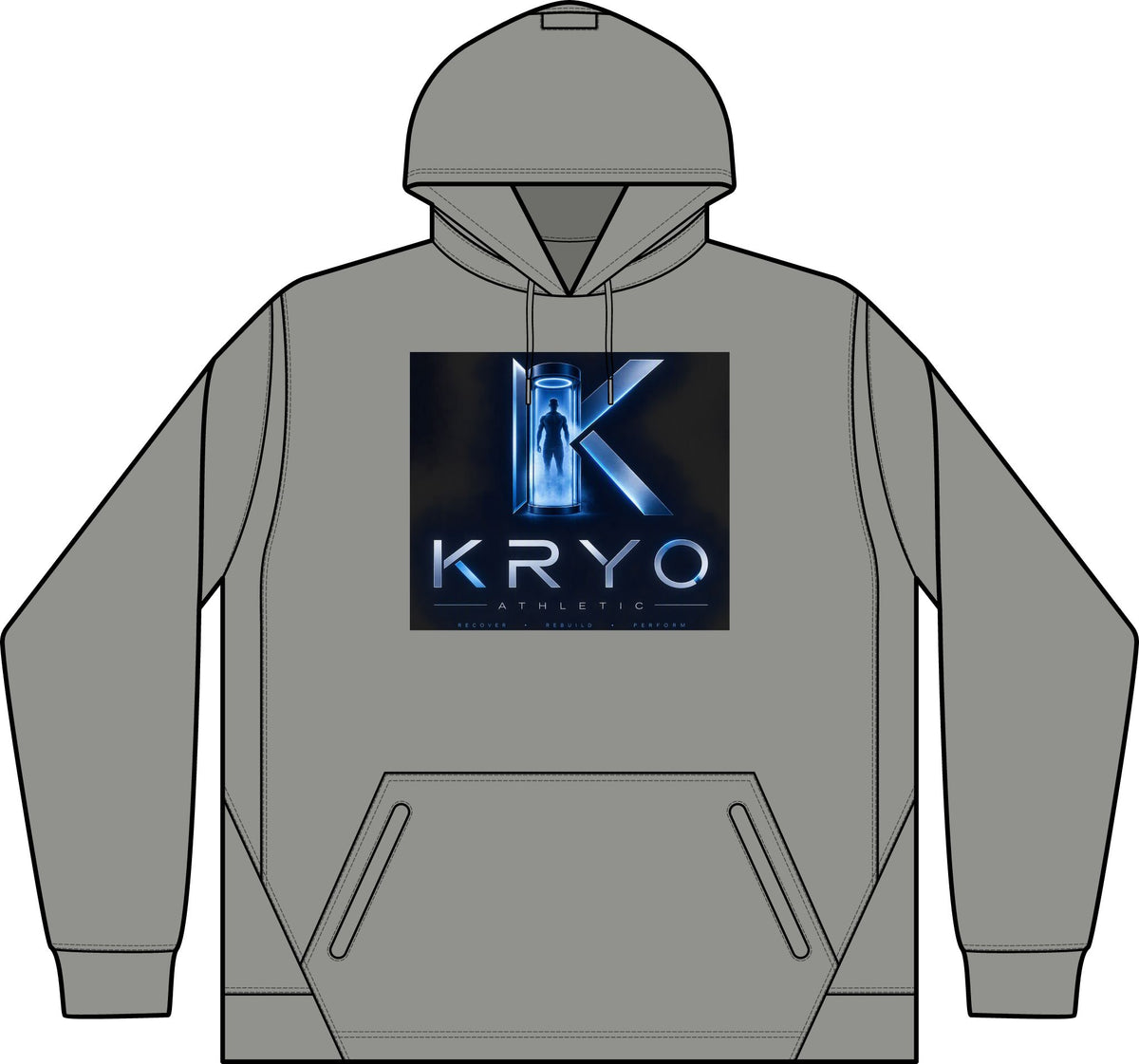 KRYO Tech Fleece Hooded Sweatshirt — Colorblock Performance Hoodie