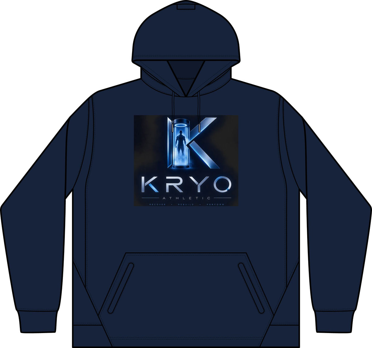 KRYO Tech Fleece Hooded Sweatshirt — Colorblock Performance Hoodie