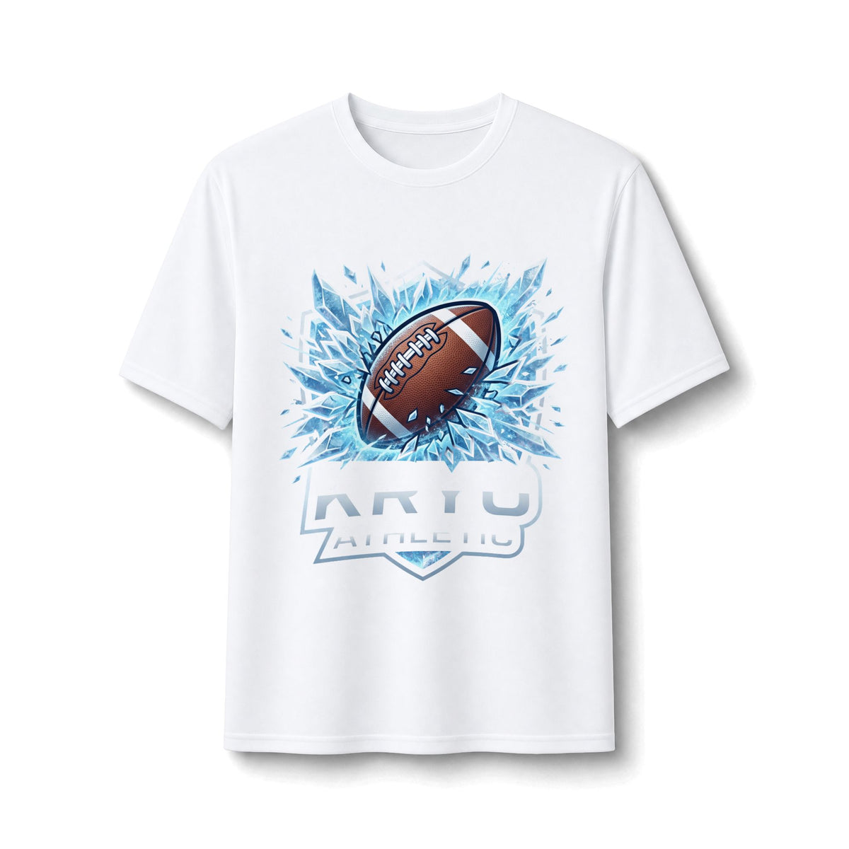 Football Burst Performance Tee — Kryo Athletic Graphic Shirt