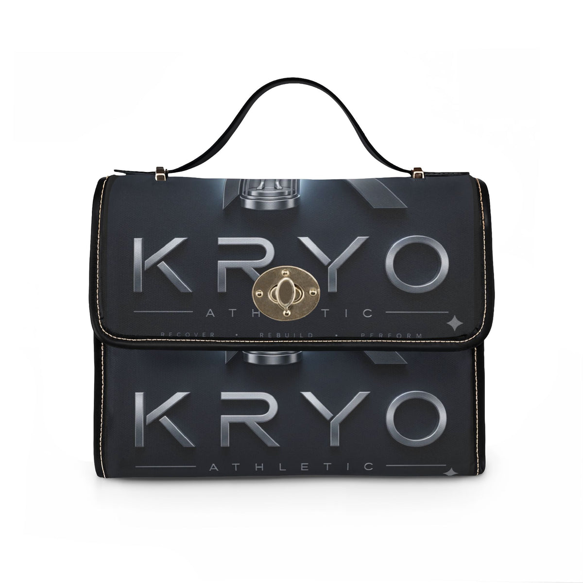 Kryo Athletic Logo Canvas Satchel — Waterproof Branded Shoulder Bag