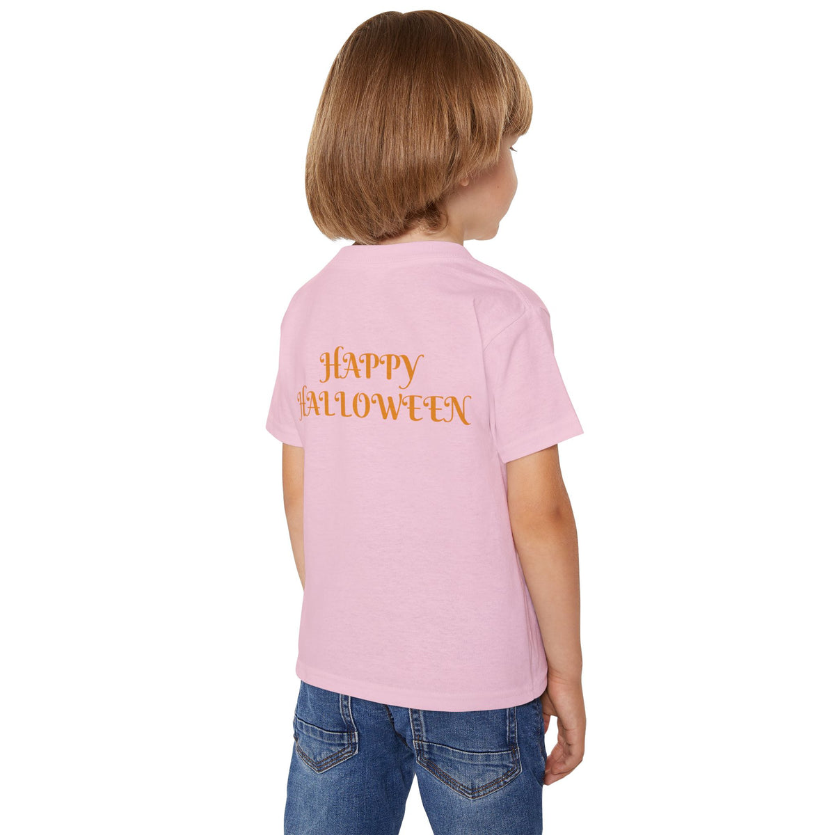 Toddler T‑Shirt — KRYO Cute Cartoon 'Trick or Treat' Halloween Tee (Happy Halloween on Back)