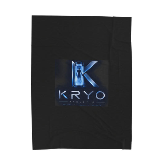 Velveteen Plush Blanket — Kryo Logo Cozy Throw