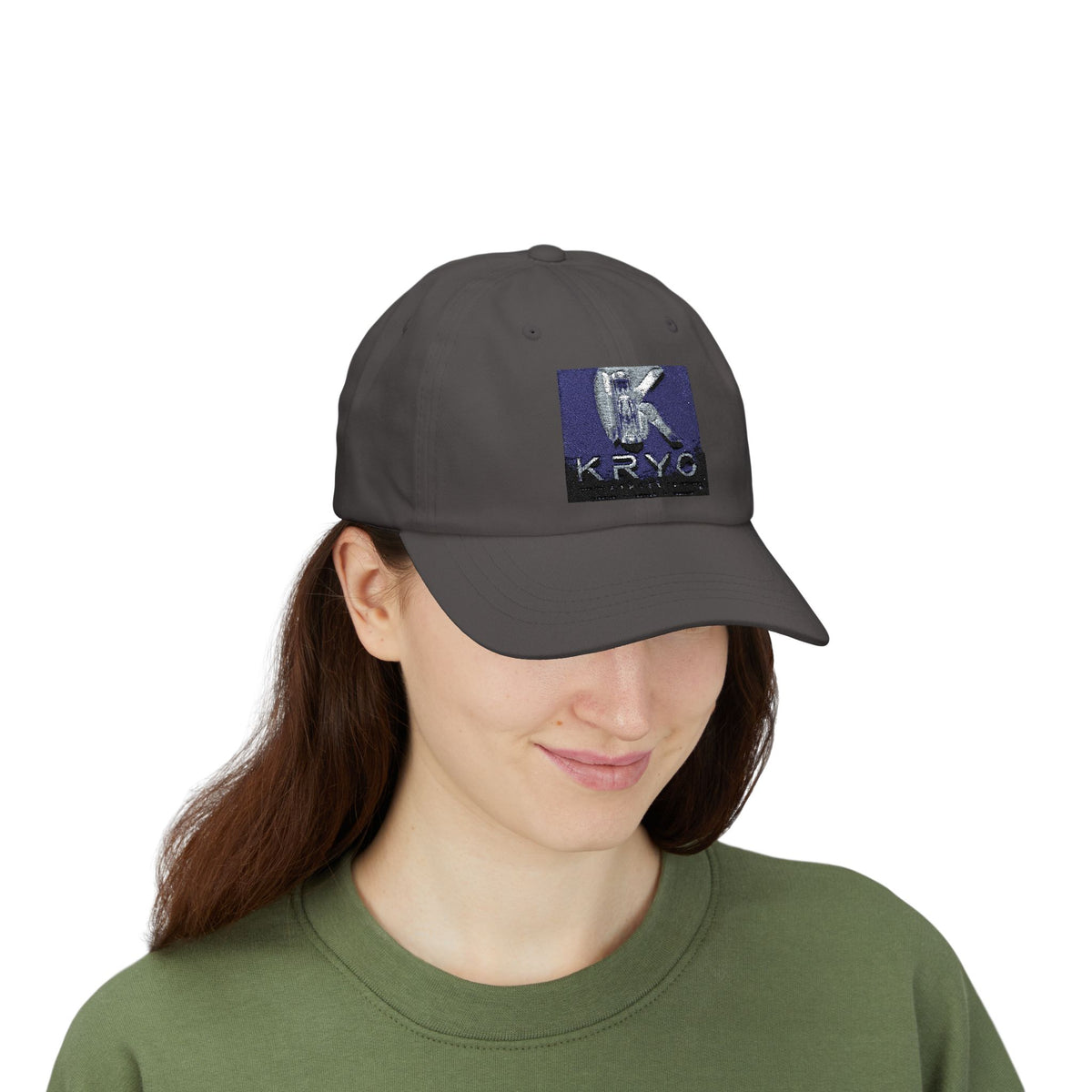 KRYO Logo Dad Cap - Embroidered White Baseball Hat