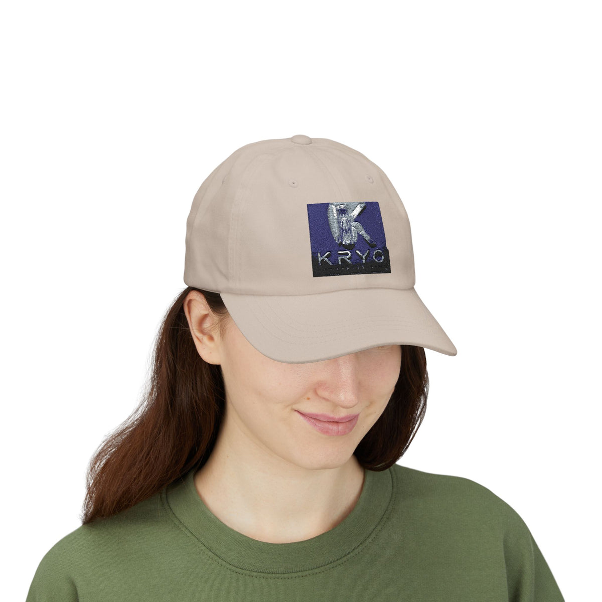 KRYO Logo Dad Cap - Embroidered White Baseball Hat