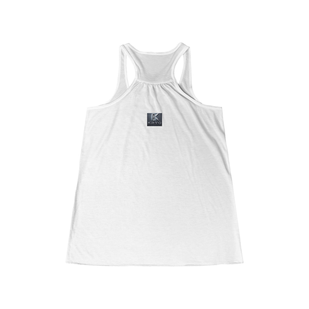 KRYO Workout Gear Vertical Logo Racerback Tank Top — Women's Flowy Workout & Casual Tank