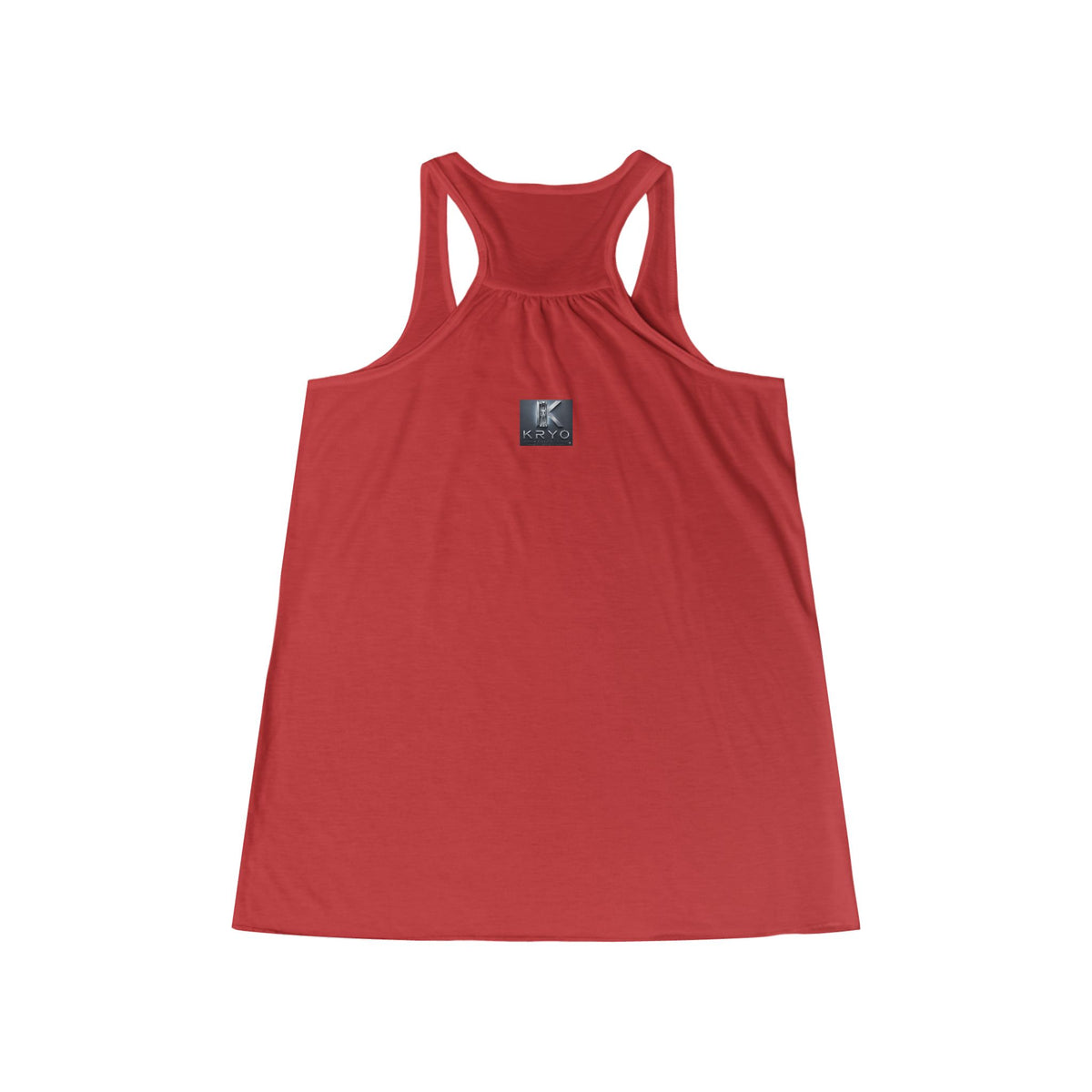 KRYO Workout Gear Vertical Logo Racerback Tank Top — Women's Flowy Workout & Casual Tank