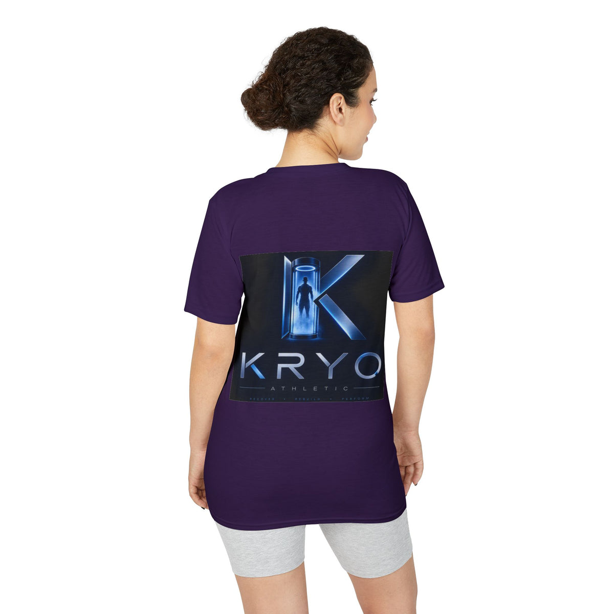 KRYO Logo Performance T‑Shirt — Futuristic Cryo Tech Graphic Tee