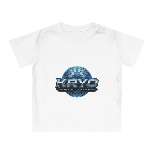 Baby T-Shirt — Kryo Athletics & Tech Logo Tee (Futuristic Sports Design)