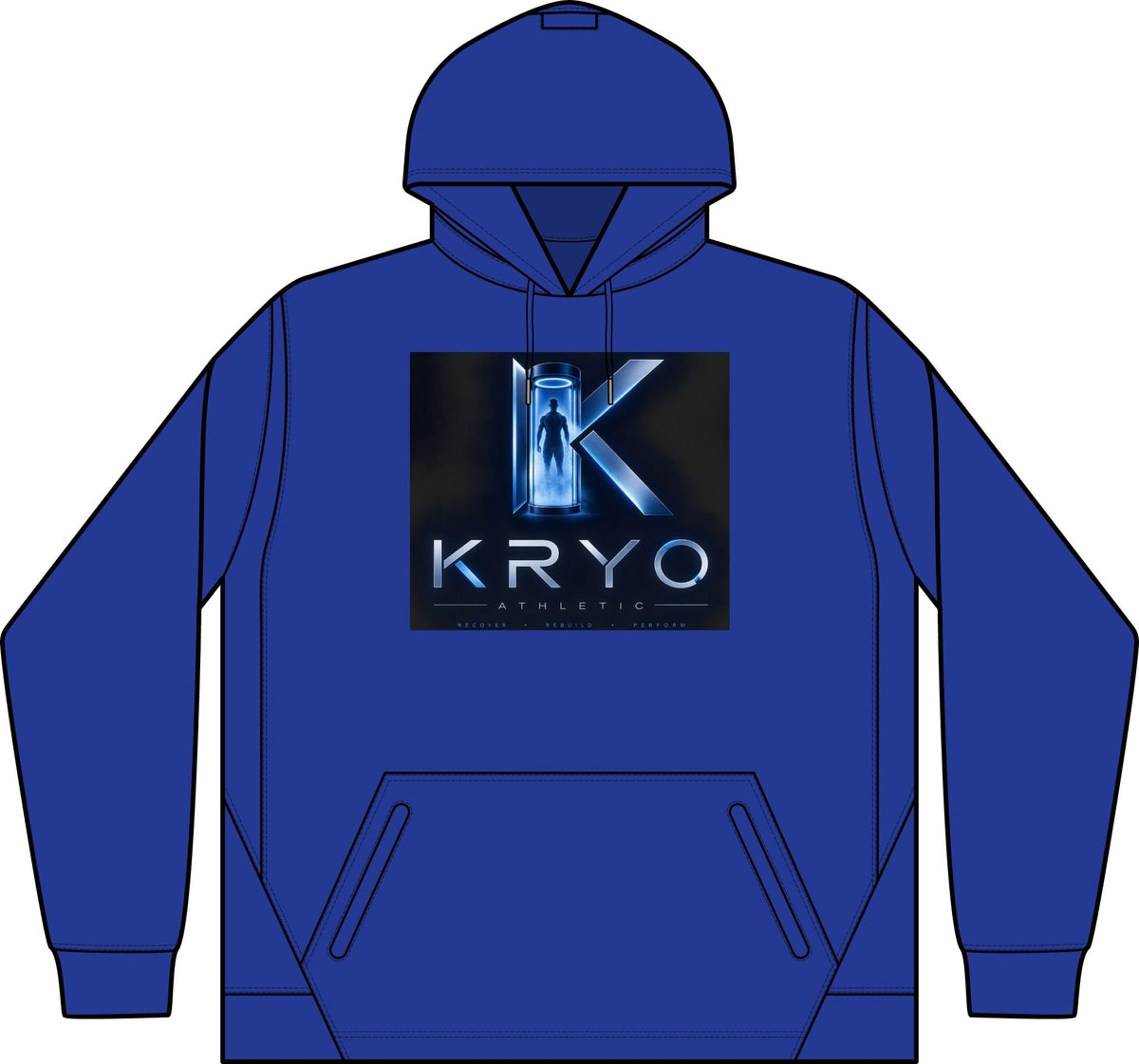 KRYO Tech Fleece Hooded Sweatshirt — Colorblock Performance Hoodie