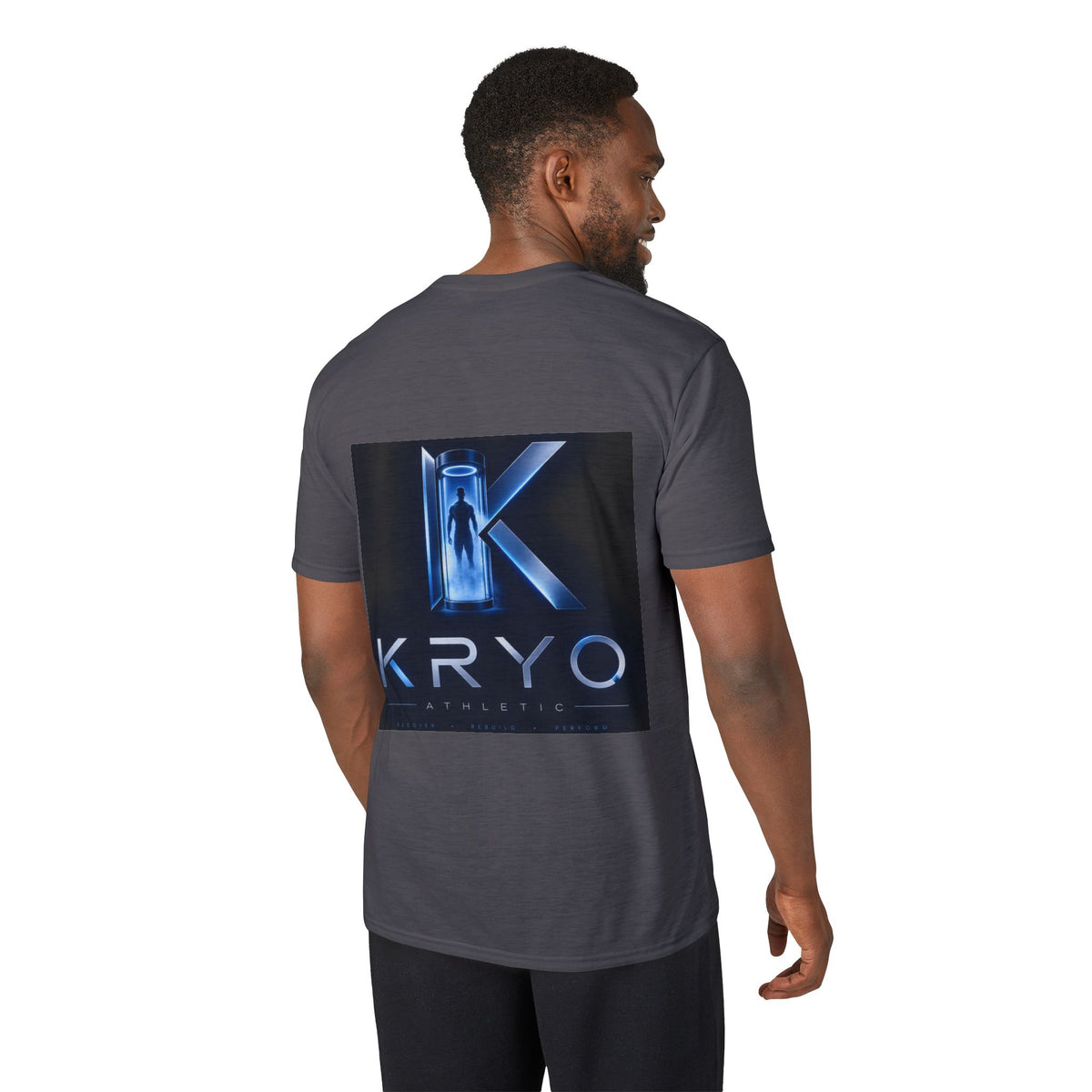 KRYO Logo Performance T‑Shirt — Futuristic Cryo Tech Graphic Tee