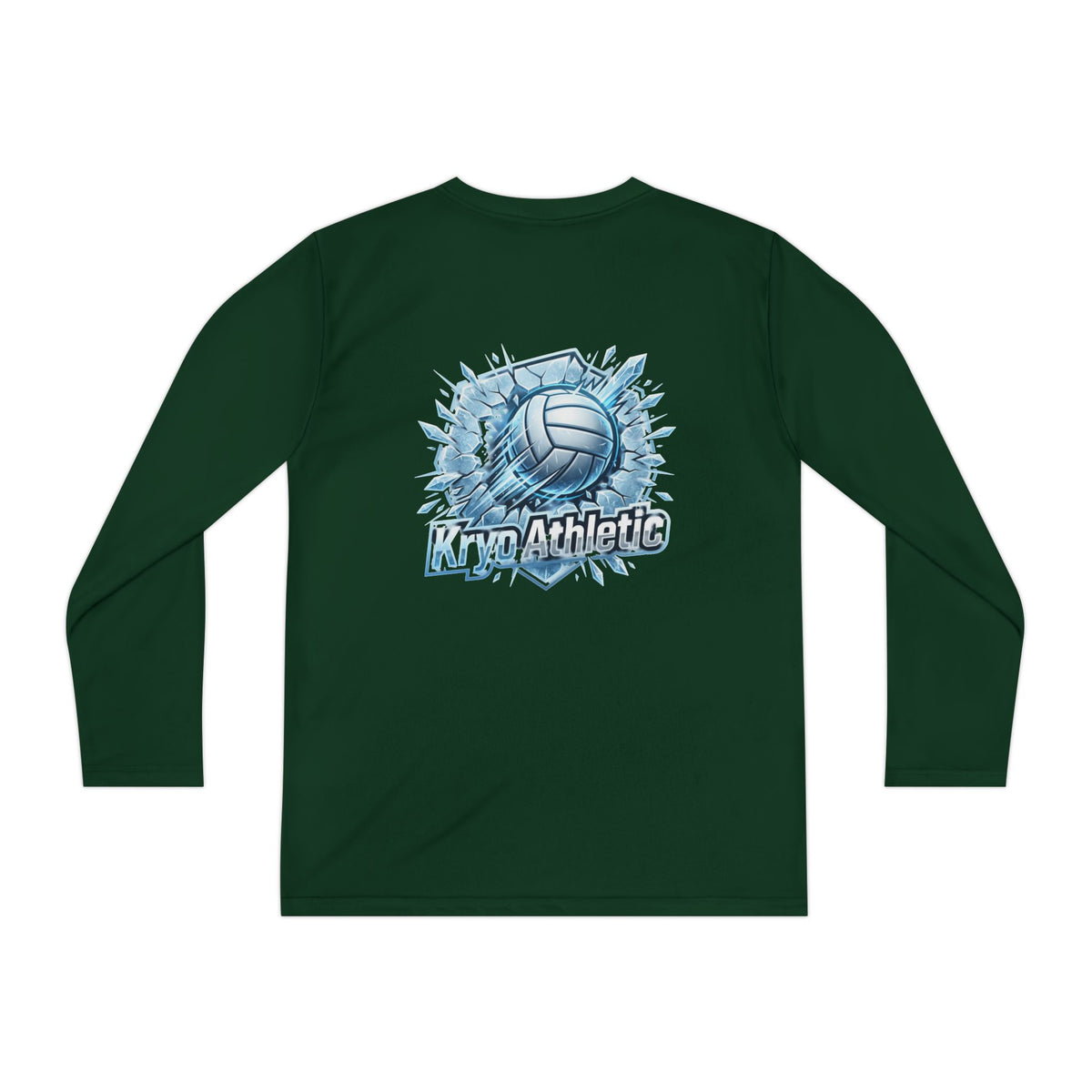 Kryo Youth Volleyball Long Sleeve Tee — 'Play. Athlete' Graphic