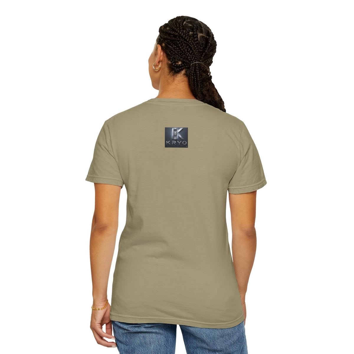 Kryo Minimalist Black Ghost Pattern T-Shirt — Cute Repeating Kitty Graphic Tee