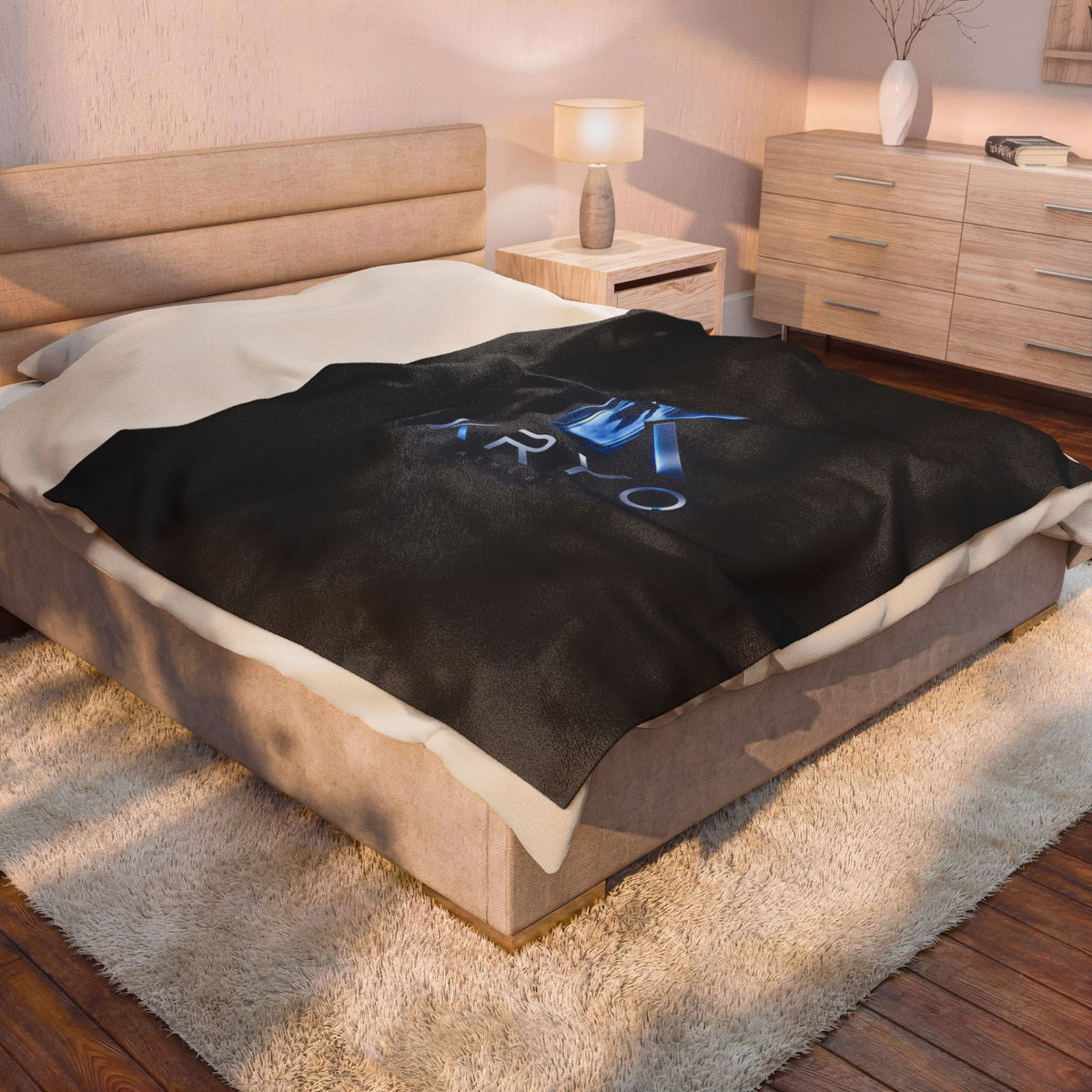Velveteen Plush Blanket — Kryo Logo Cozy Throw