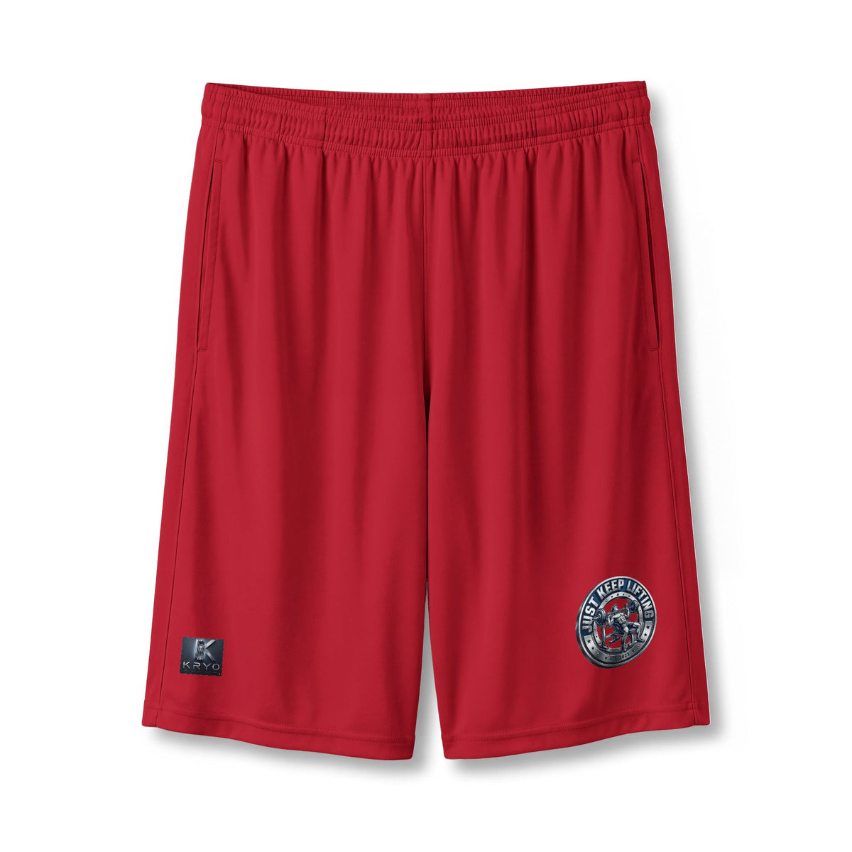 Kryo Workout Gear Athletic Pocket Shorts Just Keep Lifting — 7" Performance