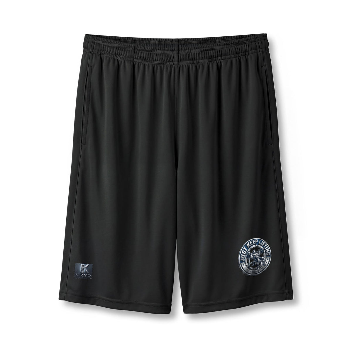 Kryo Workout Gear Athletic Pocket Shorts Just Keep Lifting — 7" Performance