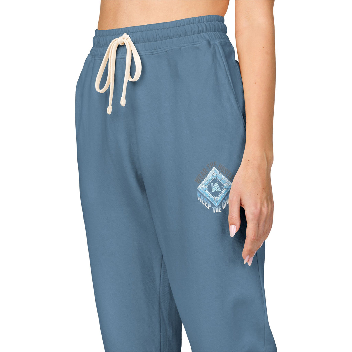 Kryo Baseball Cozy Geo Emblem Sweatpants — Garment-Dyed Fleece Joggers