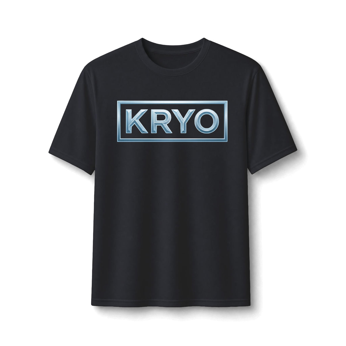 KRYO Blue Logo Performance Tee — Lightweight Athletic Shirt with Frosted Logo