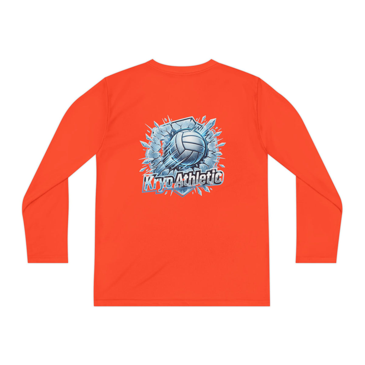 Kryo Youth Volleyball Long Sleeve Tee — 'Play. Athlete' Graphic