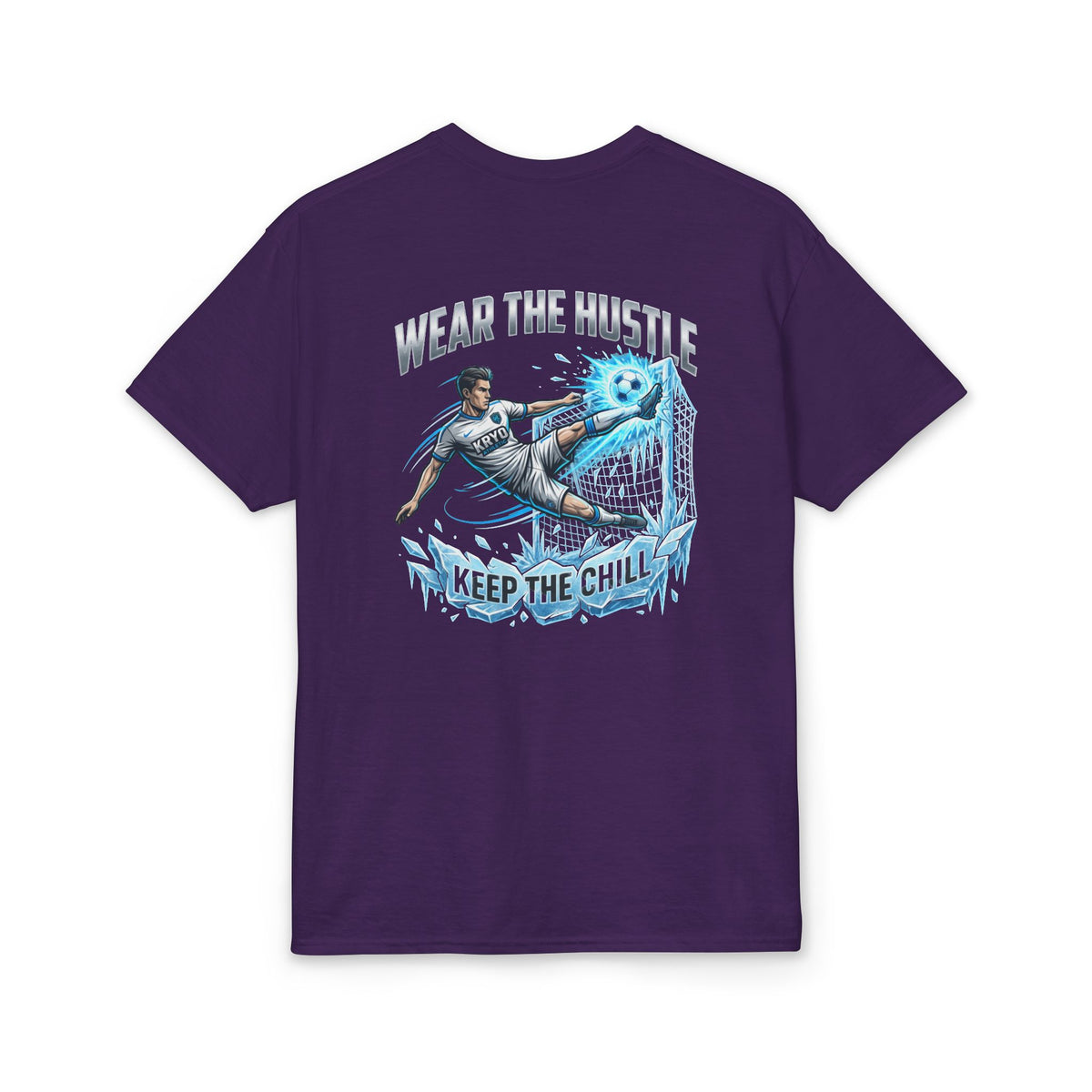 Kryo Soccer Wear The Hustle Soccer T-Shirt — "Keep The Goal" Motivational Graphic Tee
