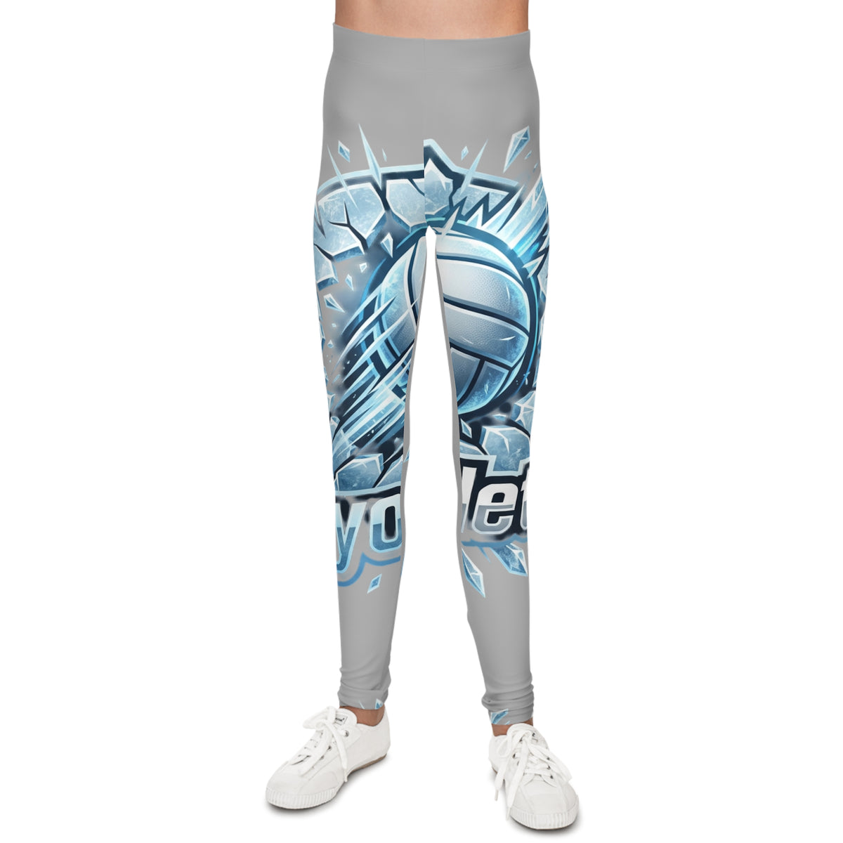 Kryo Youth Volleyball Leggings — Icy Smash Design