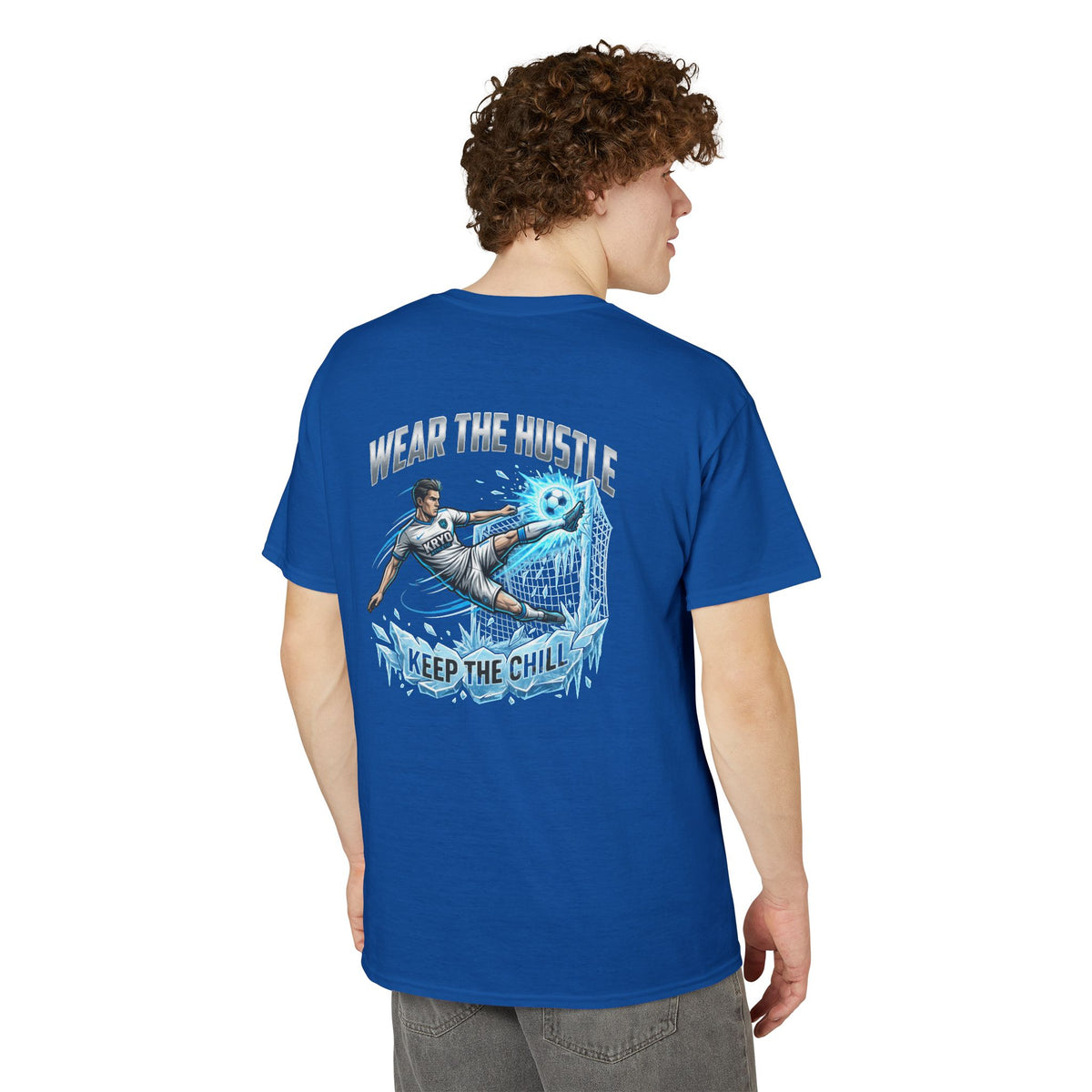 Kryo Soccer Wear The Hustle Soccer T-Shirt — "Keep The Goal" Motivational Graphic Tee
