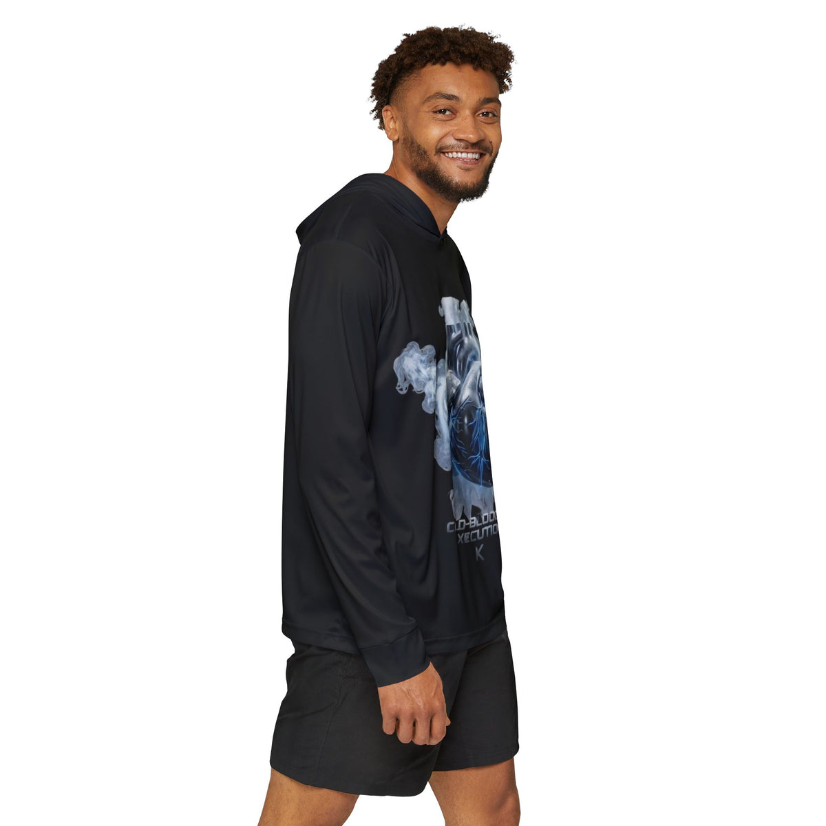 Kryo Performance Hoodie — 'Cold-Blooded Execution' Heart & Smoke Graphic