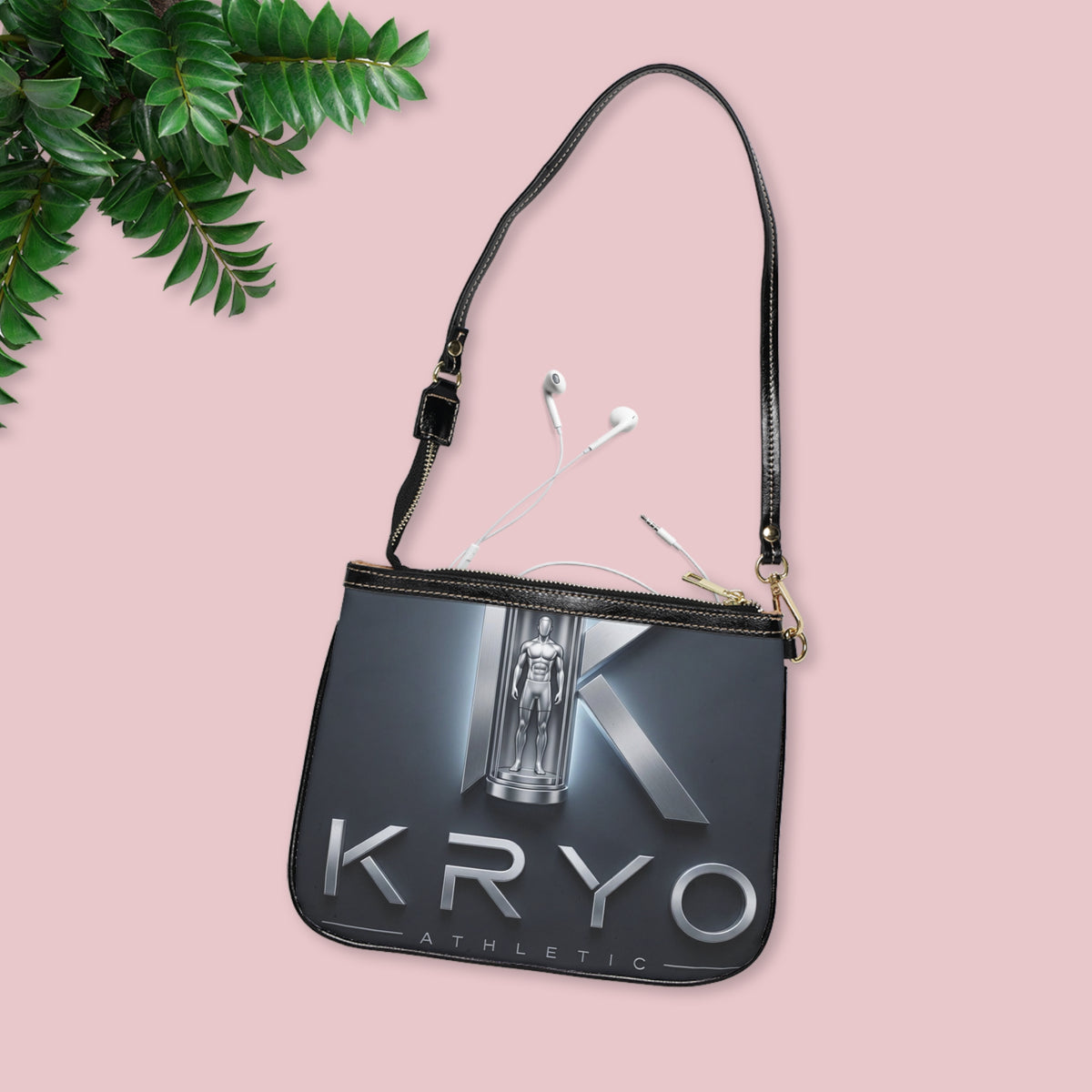 Kryo Athletic Small Shoulder Bag – Futuristic Cryotherapy Logo Purse