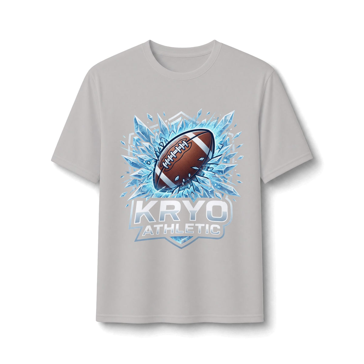 Football Burst Performance Tee — Kryo Athletic Graphic Shirt