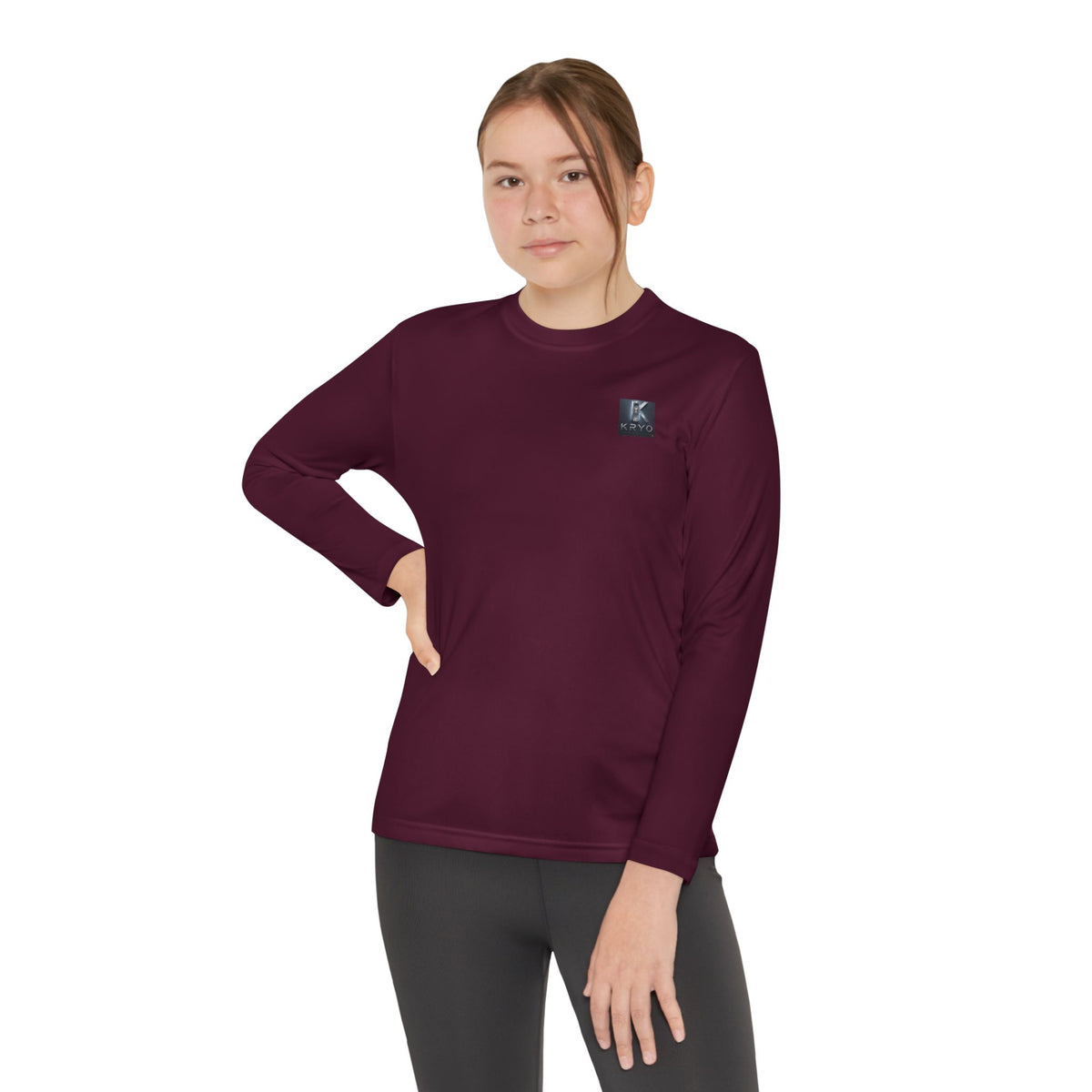 Kryo Youth Volleyball Long Sleeve Tee — 'Play. Athlete' Graphic