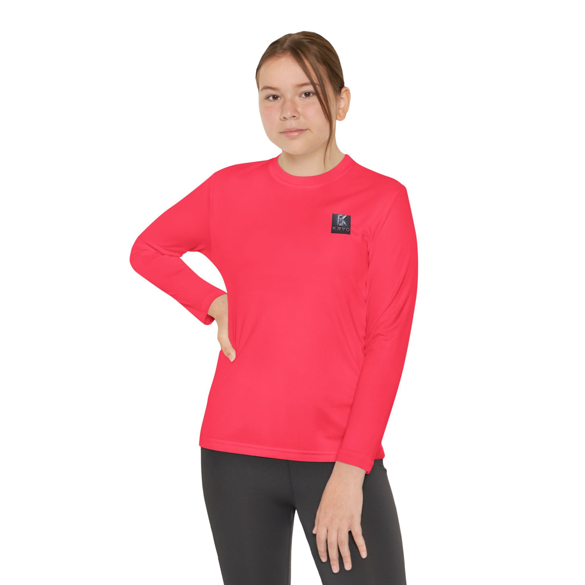 Kryo Youth Volleyball Long Sleeve Tee — 'Play. Athlete' Graphic