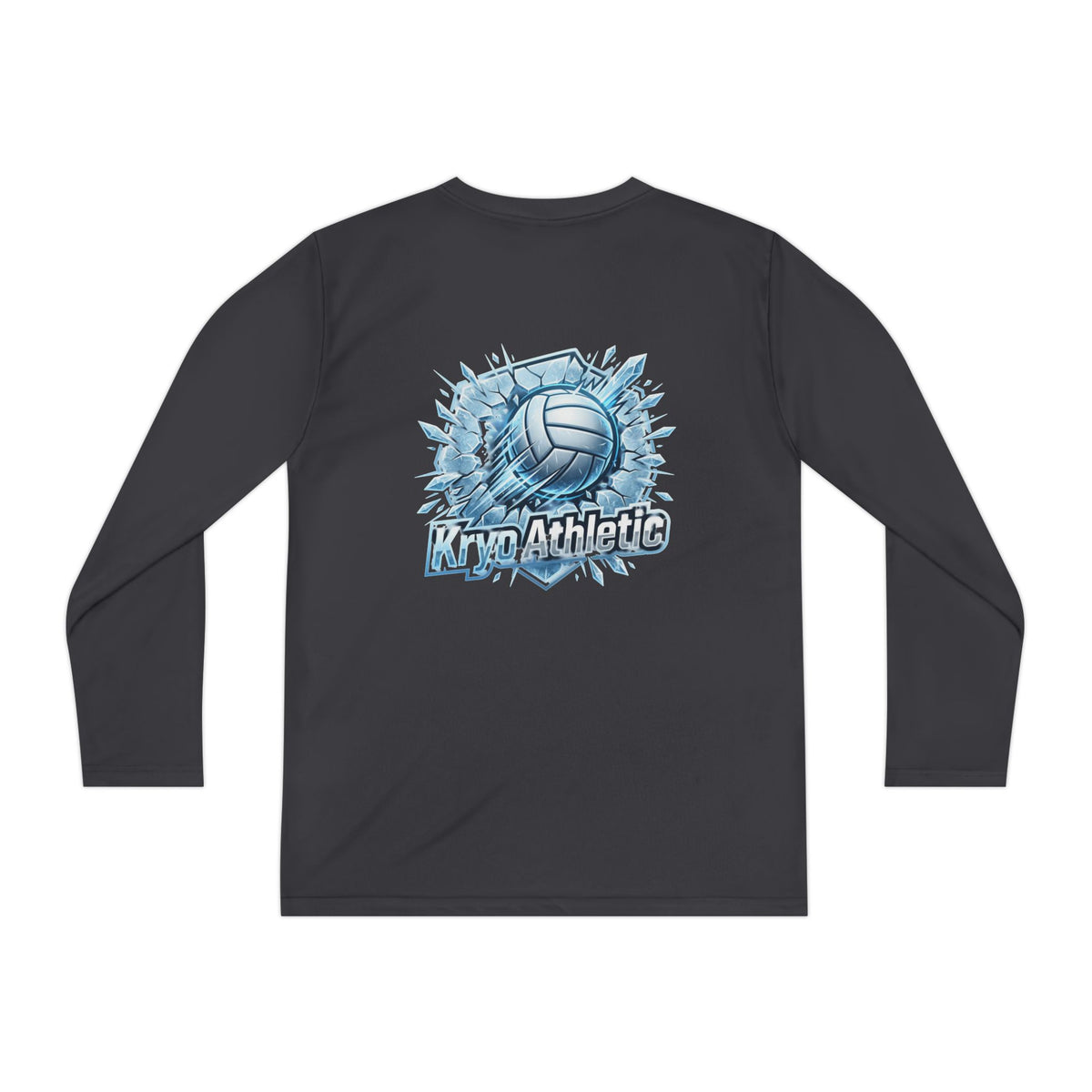 Kryo Youth Volleyball Long Sleeve Tee — 'Play. Athlete' Graphic