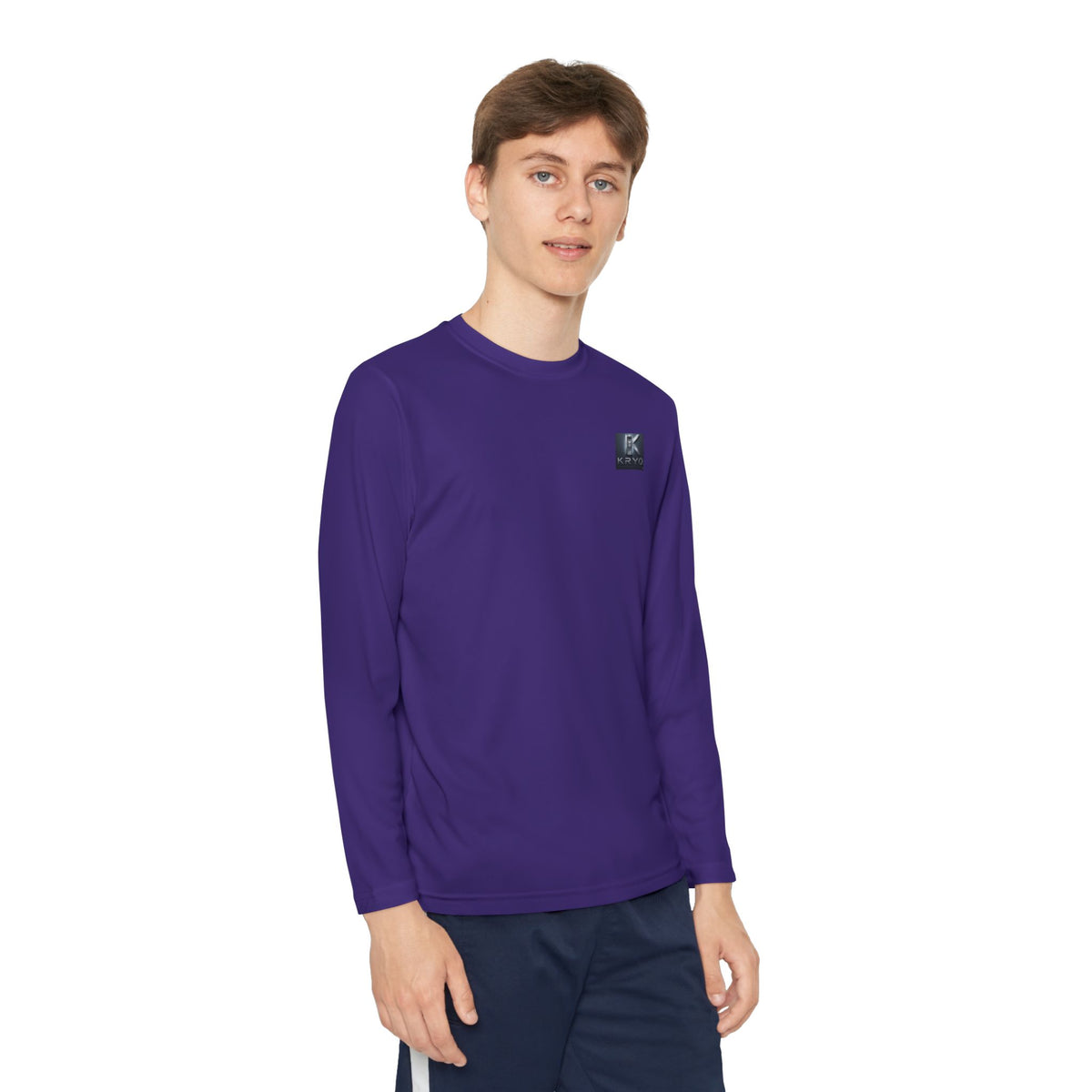 Kryo Youth Volleyball Long Sleeve Tee — 'Play. Athlete' Graphic