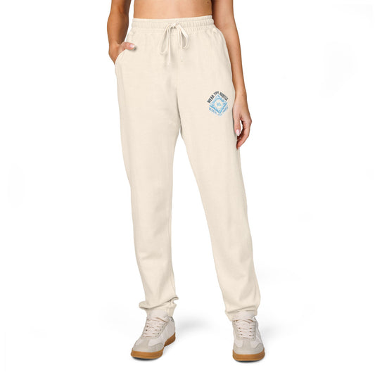 Kryo Baseball Cozy Geo Emblem Sweatpants — Garment-Dyed Fleece Joggers