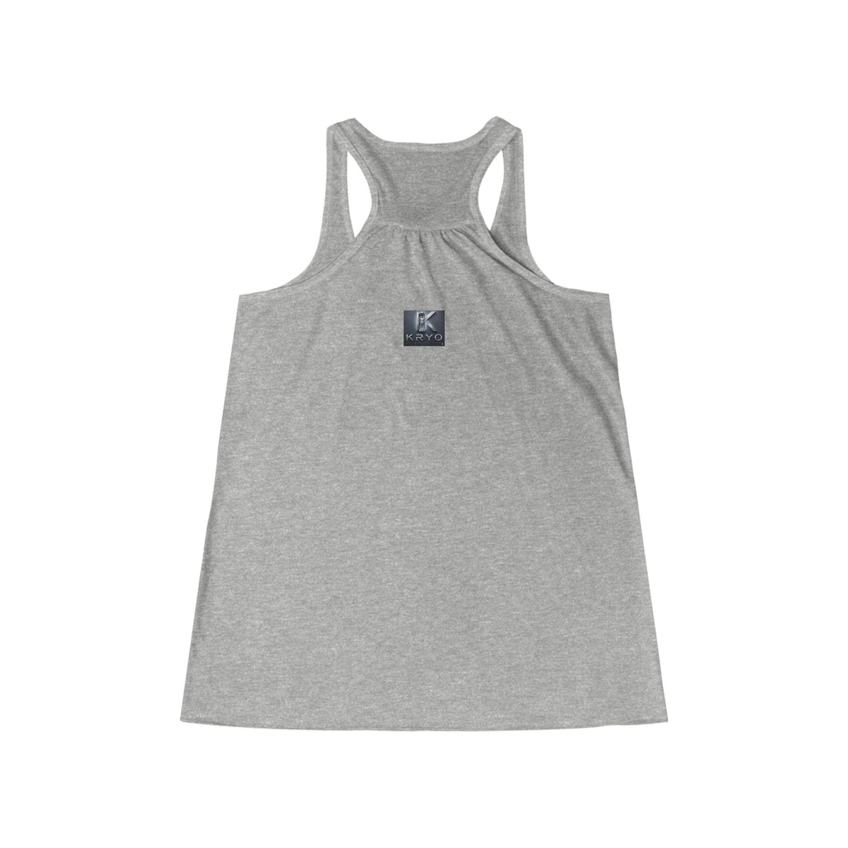 KRYO Workout Gear Vertical Logo Racerback Tank Top — Women's Flowy Workout & Casual Tank