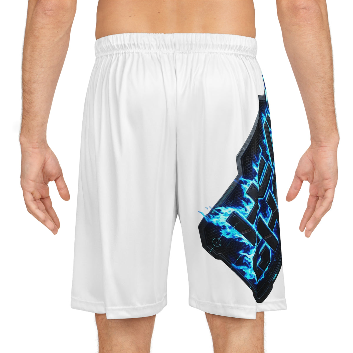 Kryo Heat Check Basketball Shorts — White AOP Athletic Shorts